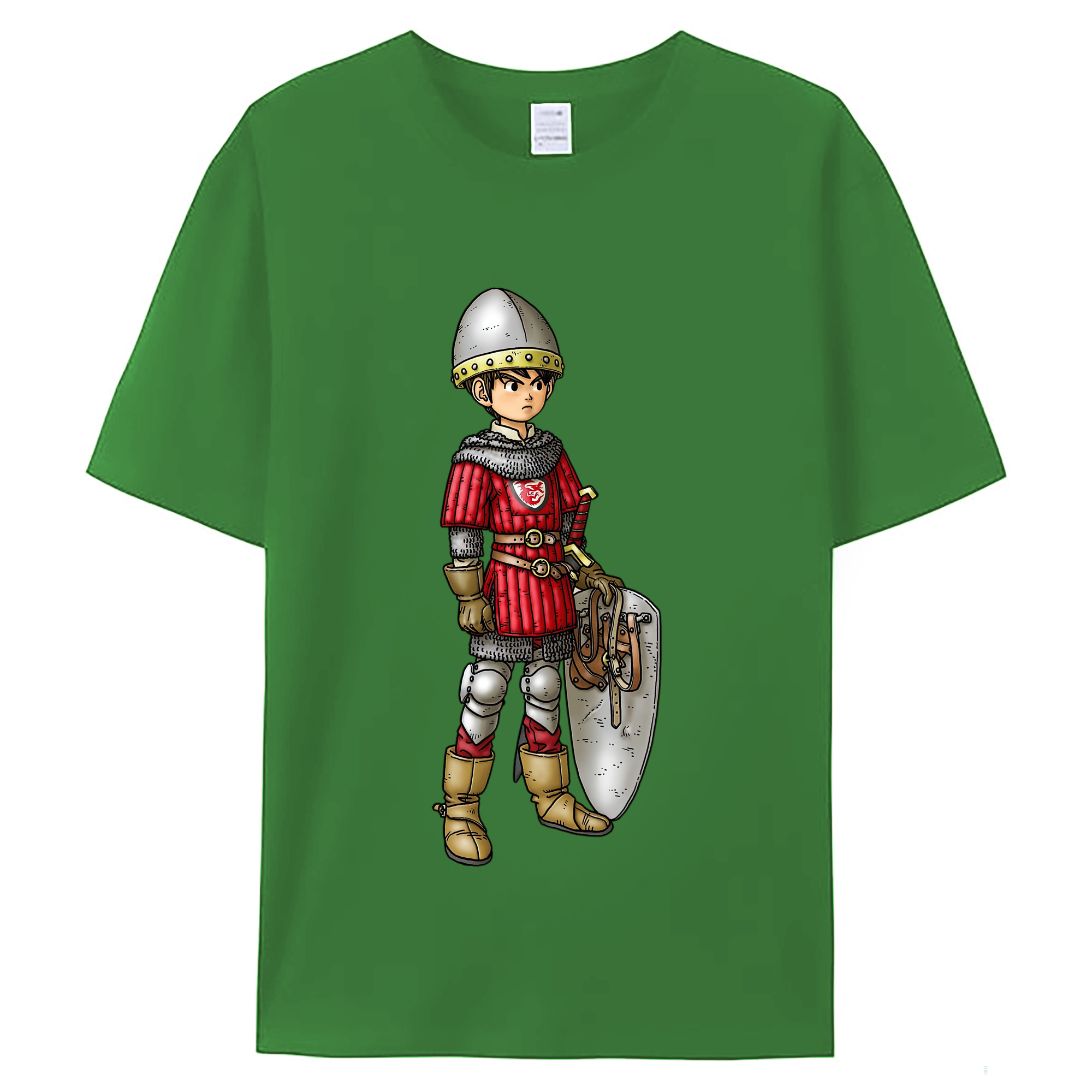 （画像用） ドラゴンクエスト Doragon Kuesuto Dragon Quest レディースカジュアルプリントTシャツ（綿100％）